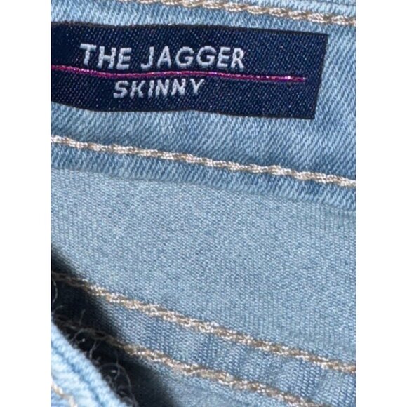 Vigoss Girls Skinny Jeans 4T Super Soft Stretch Denim With Star Patches & Rainbo - Picture 4 of 6